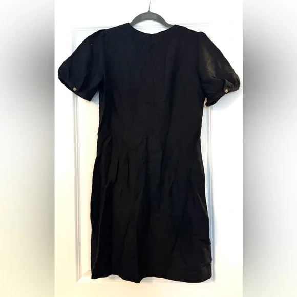 Black Button-Down Dress - Picture 5 of 8